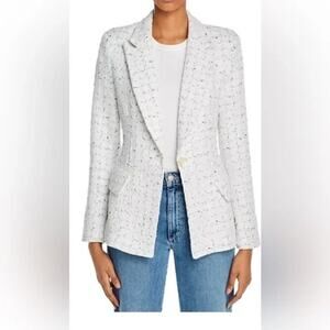 Amanda‎ Uprichard Aldredge Blazer Women's Small Boathouse Tweed Flecks of Color
